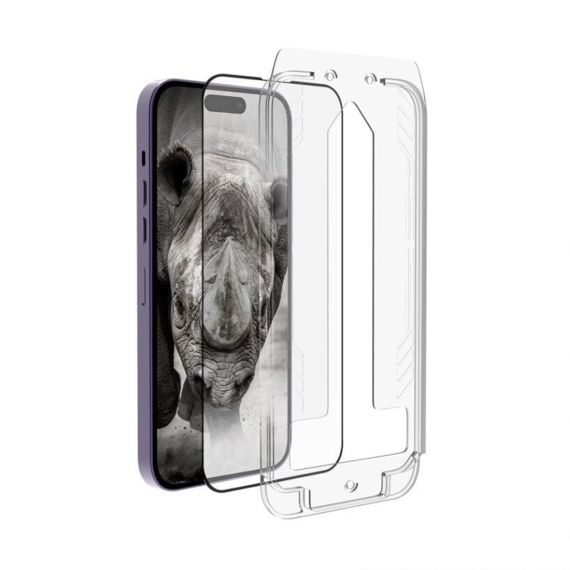 RhinoTech Tvrzené ochranné 2.5D sklo s aplikátorem pro Apple iPhone 14 Pro4 