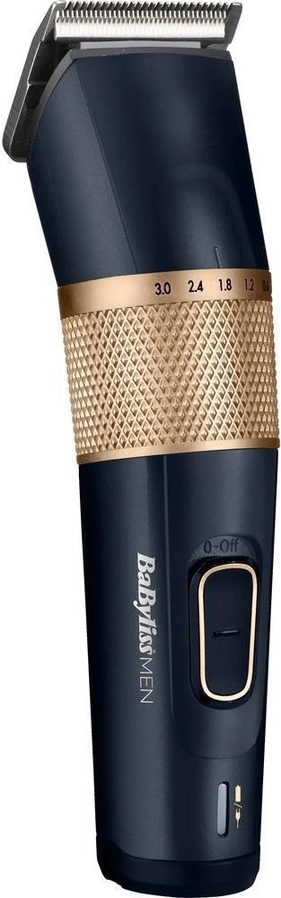BaByliss E986E zastřihovač na vlasy, 8 nástavců, na akumulátor, ovládací tlačítka, titanové břity, voděodolný0 