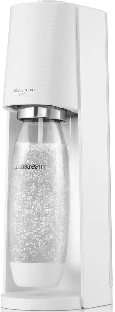 SodaStream Terra White výrobník sody,  mechanický,  1l láhev SodaStream Fuse,  bombička s CO2,  bílý0 