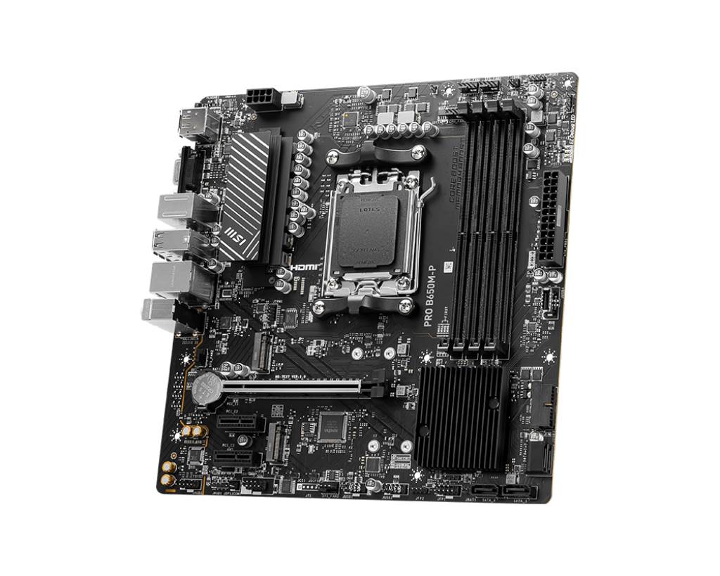 MSI MB Sc AM5 PRO B650M-P,  AMD B650,  4xDDR5,  1xDP,  1xHDMI,  1xVGA,  mATX3 