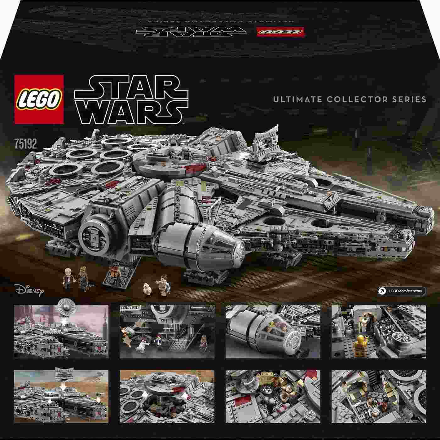 LEGO Star Wars 75192 Millennium Falcon, stavebnice, 7541 dílků, 20175 