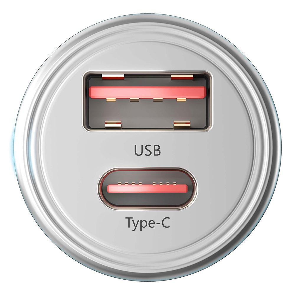3mk nabíječka do auta - Hyper Car Charger 45W,  1x USB + 1x USB-C (PD)3 