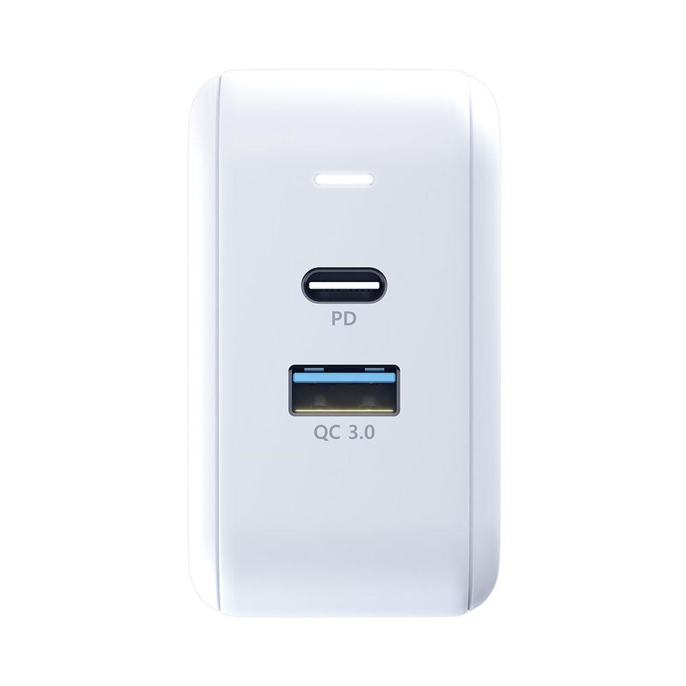 3mk síťová nabíječka - Hyper Charger 68W,  GaN,  1x USB-C (PD),  1x USB,  bílá1 