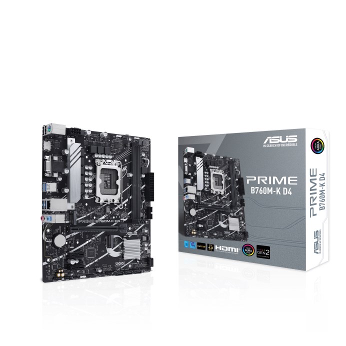 ASUS MB Sc LGA1700 PRIME B760M-K DDR4,  Intel B760,  2xDDR4,  1xHDMI,  1xVGA,  mATX0 