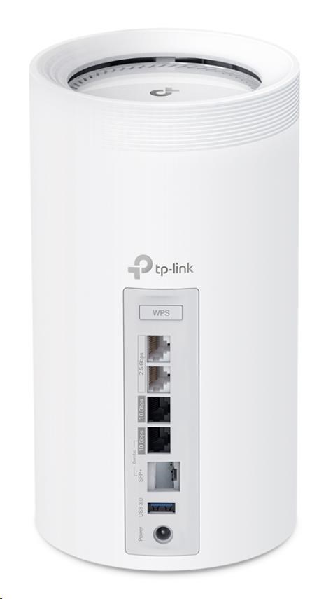 TP-Link Deco BE85(1-pack) WiFi7 Mesh(BE22000, 2, 4GHz/ 5GHz/ 6GHz, 1x10GbELAN/ WAN, 1xSFP+/ 10GbELANcombo, 2x2, 5GbELAN/ WAN, 1xUSB)4 