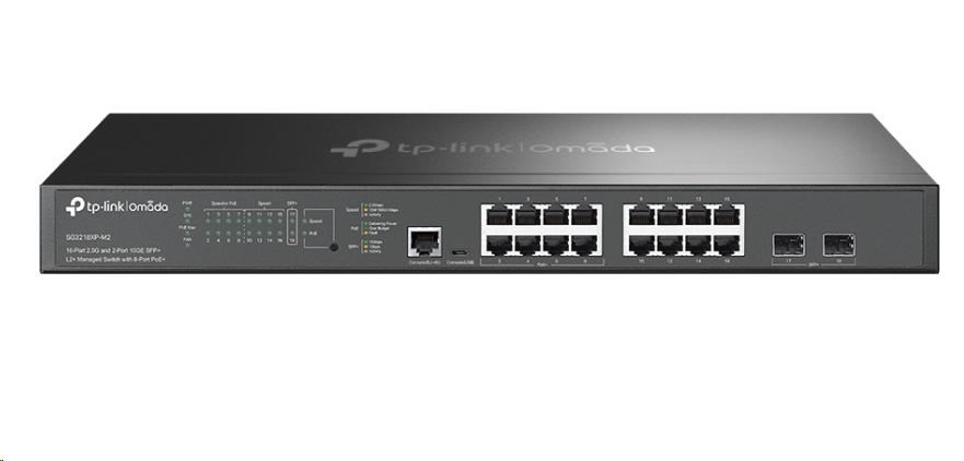 TP-Link OMADA JetStream switch SG3218XP-M2 (16x2,5GbELAN, 2xSFP+, 8xPoE+, 240W, 2xConsole)0 