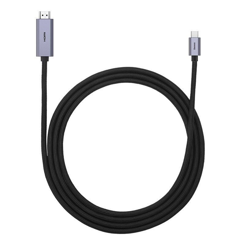 Baseus Graphene Series USB-C na HDMI 2.0, 4K 60Hz, kabel 2m, černá2 