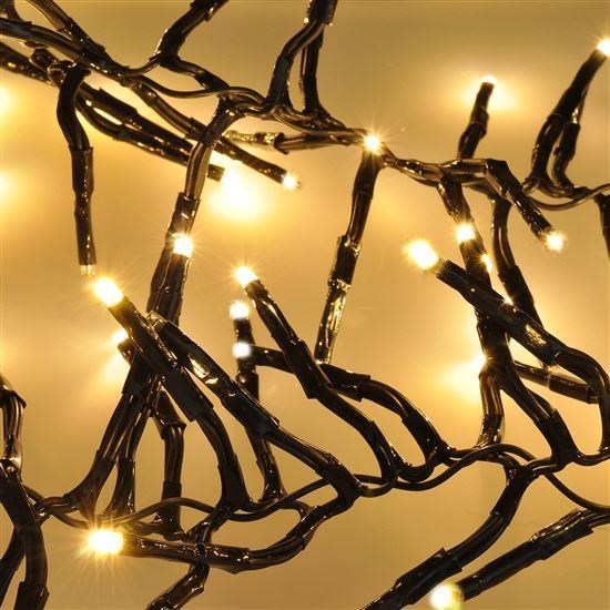 Bazar-Solight LED venkovní vánoční řetěz s dálkový ovládáním - Cluster,  576 LED,  IP44,  teplá bílá- poškozený obal5 