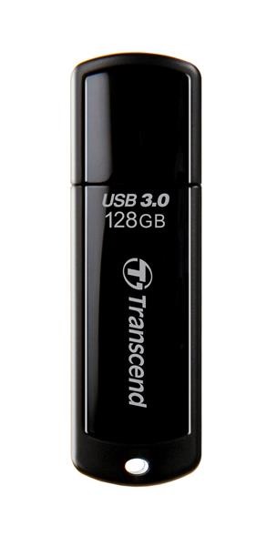 TRANSCEND Flash disk 128GB JetFlash®700,  USB 3.0 (R:90/ W:40 MB/ s) čierna0 