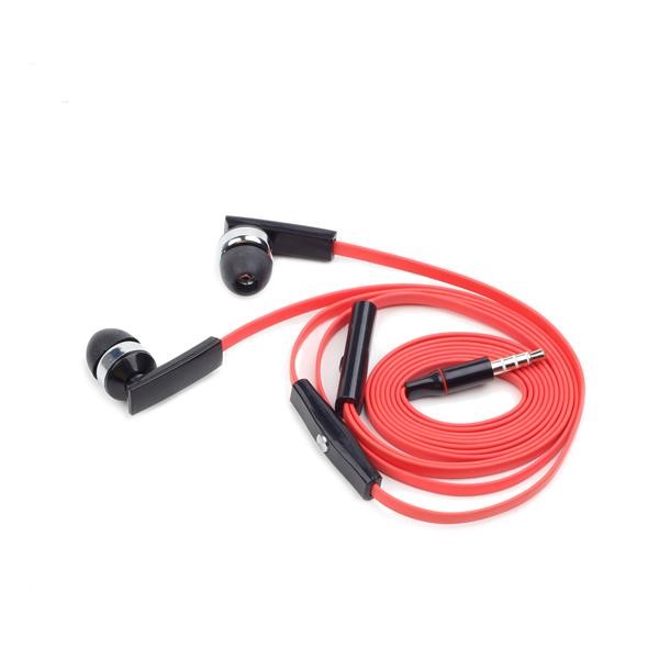 GEMBIRD sluchátka s mikrofonem MHS-EP-OPO pro MP3,  plochý kabel,  černá1 