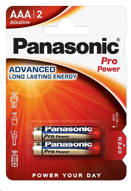 PANASONIC Alkalické baterie Pro Power LR03PPG/ 2BP AAA 1, 5V (Blistr 2ks)0 