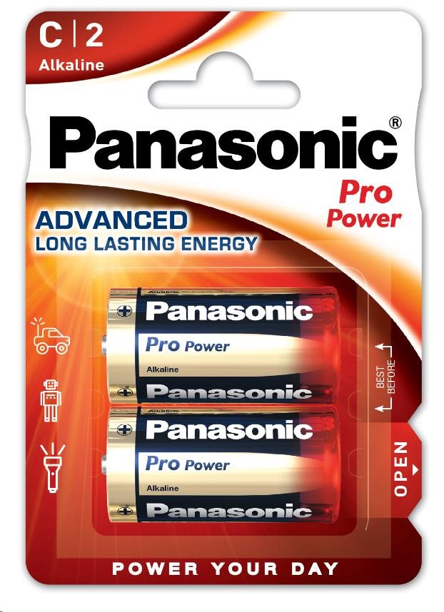 PANASONIC Alkalické baterie Pro Power LR14PPG/2BP C 1,5V (Blistr 2ks)0 