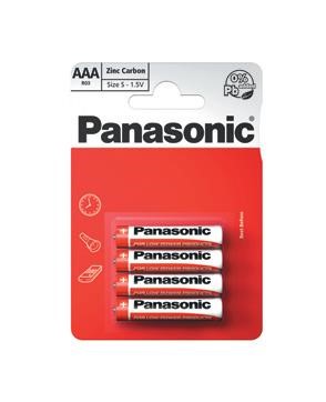 PANASONIC Zinkouhlíkové baterie Red Zinc R03RZ/4BP EU AAA 1,5V (Blistr 4ks)0 