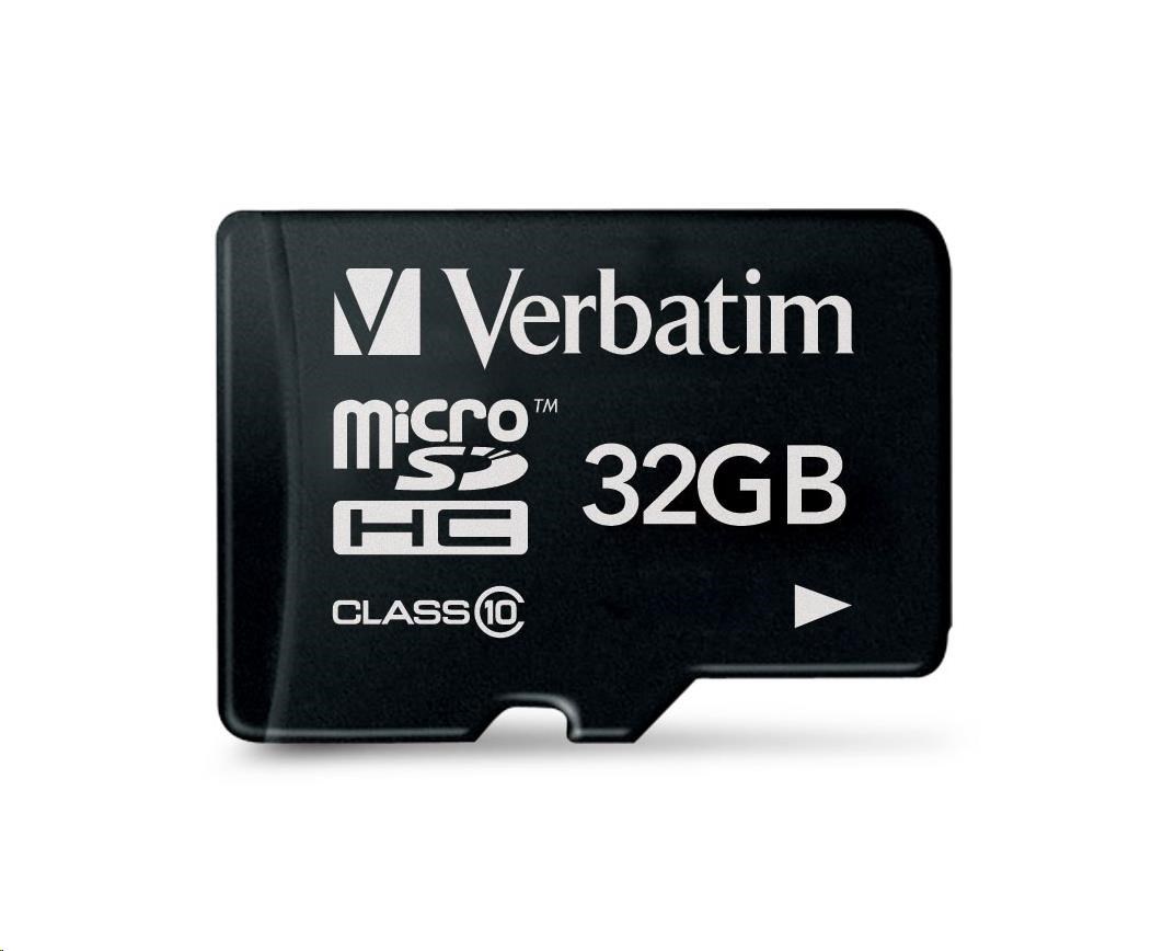 Karta VERBATIM MicroSDHC 32GB Premium,  U10 