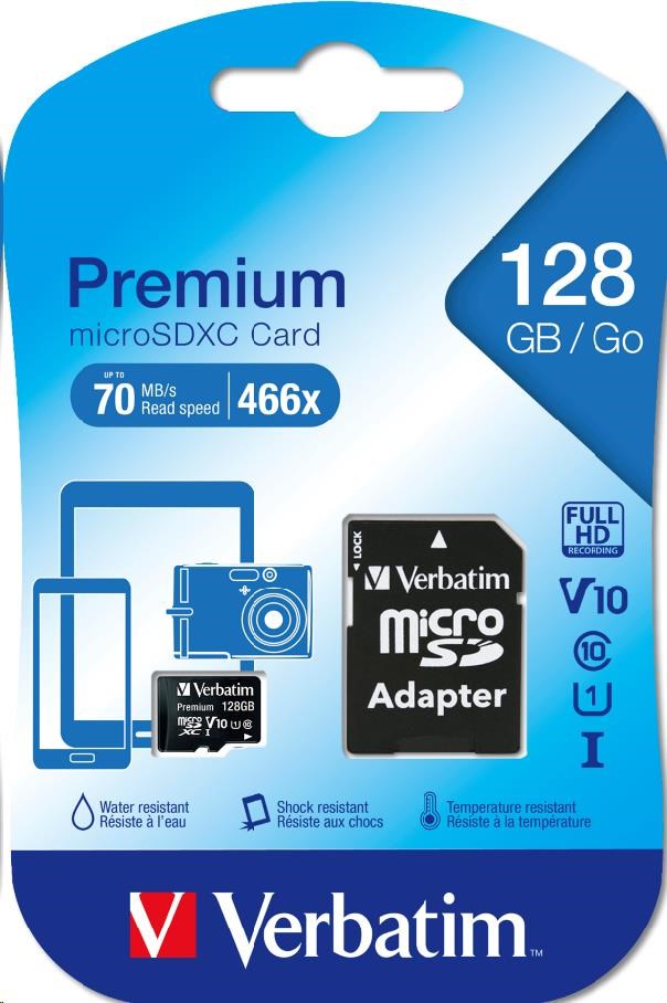 VERBATIM Premium U1 Micro SecureDigital SDXC 128 GB2 
