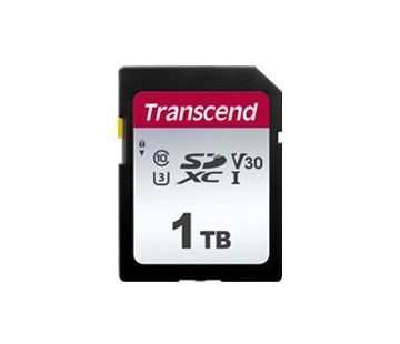 TRANSCEND SDXC karta 1TB 300S,  UHS-I U3 V30 (R:100/ W:85 MB/ s)0 