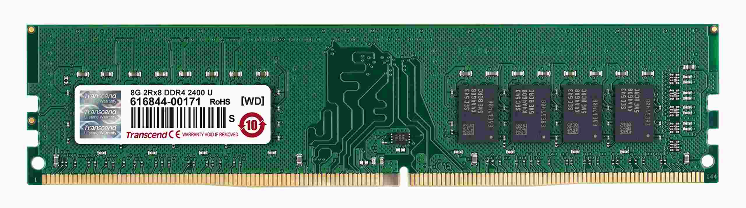 TRANSCEND DIMM DDR4 8GB 2400MHz 2Rx8 CL170 