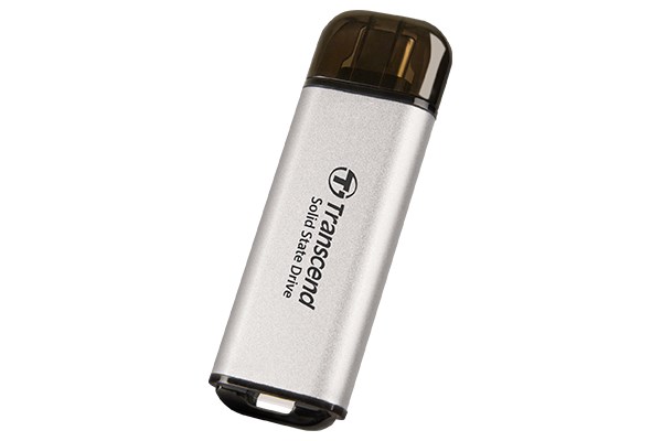 TRANSCEND Externí SSD ESD300S 512GB,  External SSD,  USB 10Gbps,  Type C,  stříbrná1 