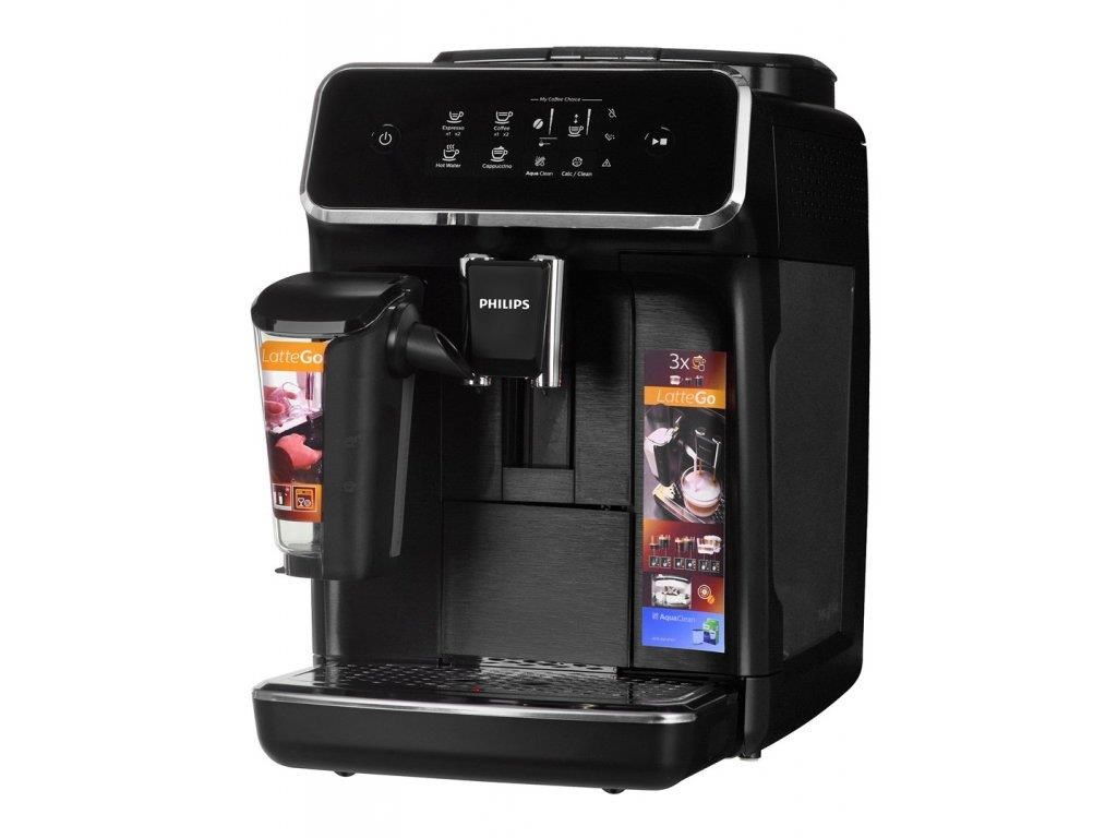 Philips EP2232/ 40 LatteGo automatický kávovar,  1500 W,  15 bar,  vestavěný mlýnek,  mléčný systém,  ECO2 