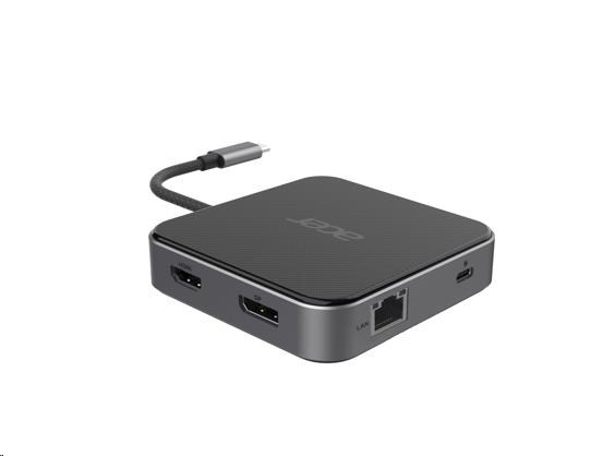 Kľúč ACER 7v1 typu C: 3 x USB3.0,  1 x HDMI,  1 x pd typu C,  1 x čítačka sd kariet,  1 x čítačka tf kariet1 