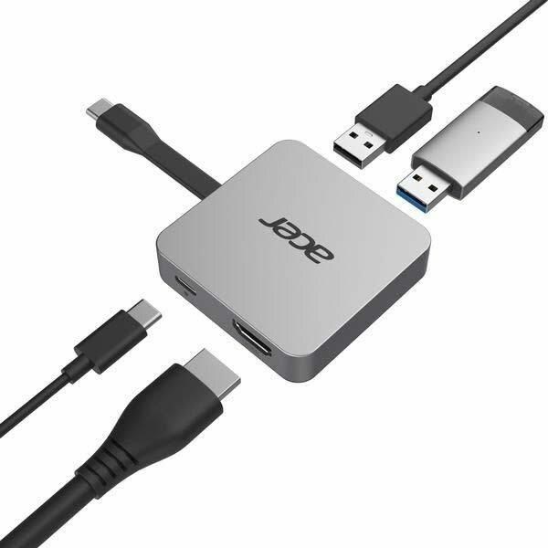 ACER dokovací stanice 4in1 Type-C : 1 x HDMI + 2 x USB3.2 + 1 x USB C2 