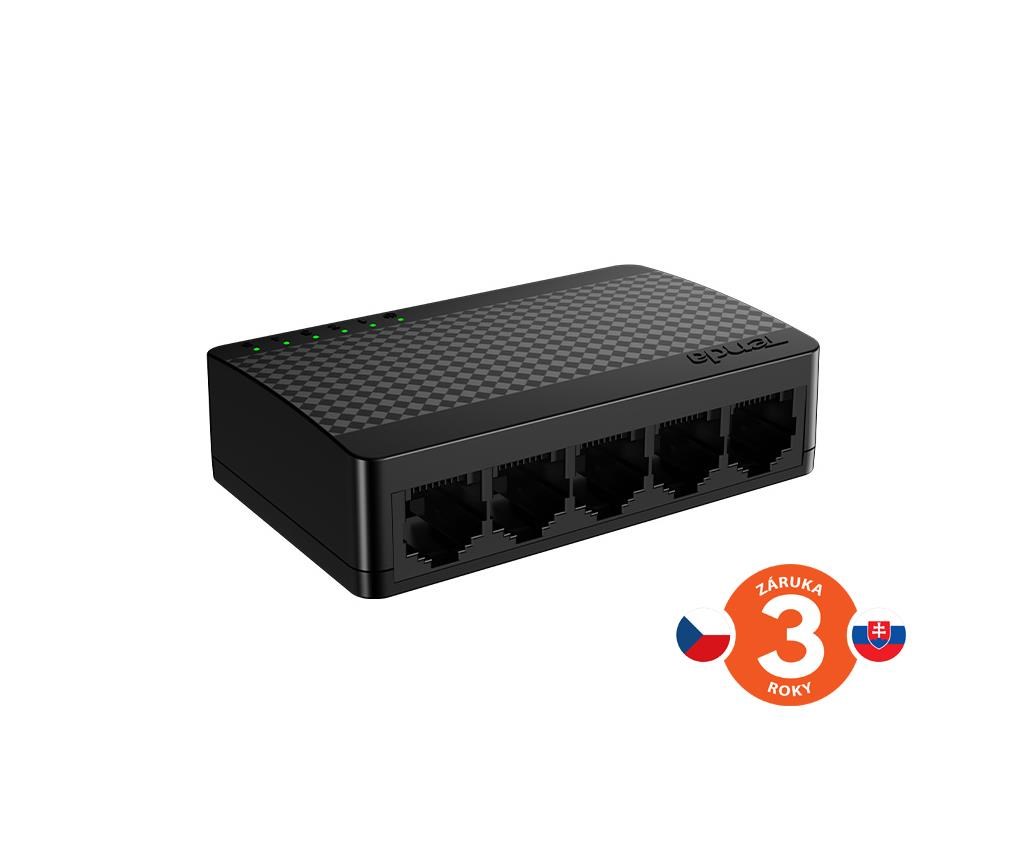 Tenda SG105M 5-portový Gigabit Ethernet Switch,  10/ 100/ 1000Mbps,  Plast,  Desktop2 