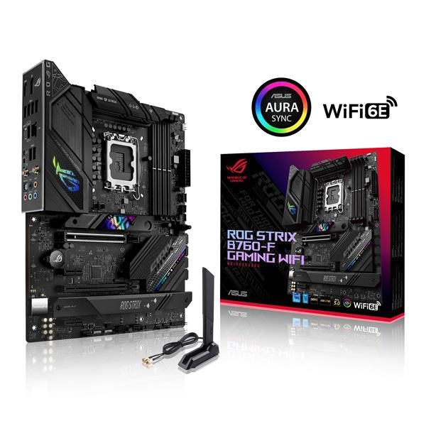 ASUS MB Sc LGA1700 ROG STRIX B760-F GAMING WIFI,  Intel B760,  4xDDR5,  1xDP,  1xHDMI,  WI-FI0 