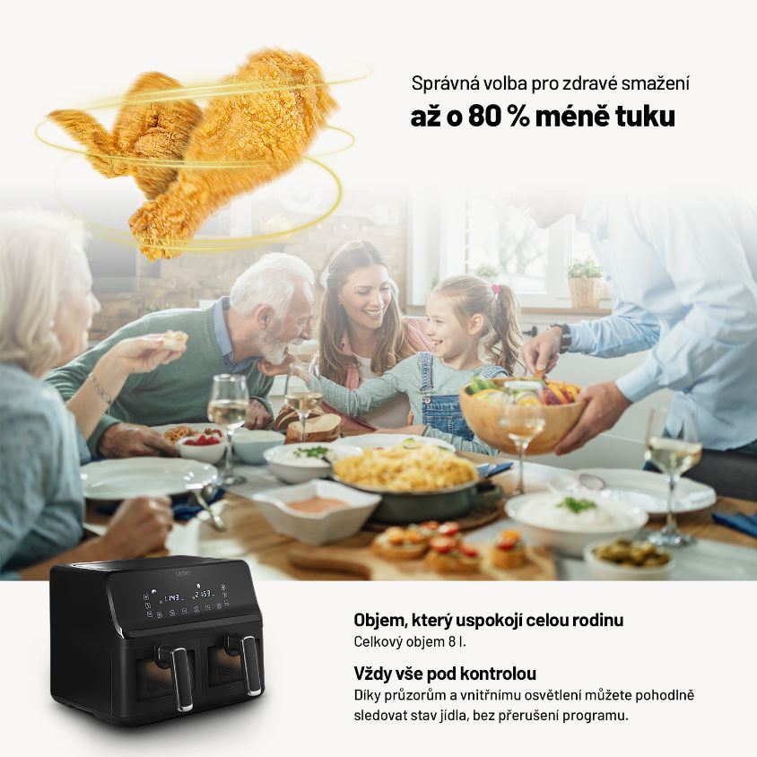 Lauben DualZone® Air Fryer 8000BC3 