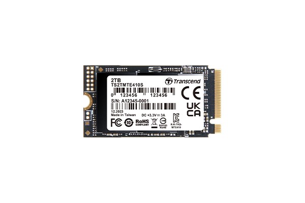 TRANSCEND SSD 2TB 410S,  M.2 2242,  PCIe Gen4x4,  NVMe,  3D TLC,  DRAM-less0 