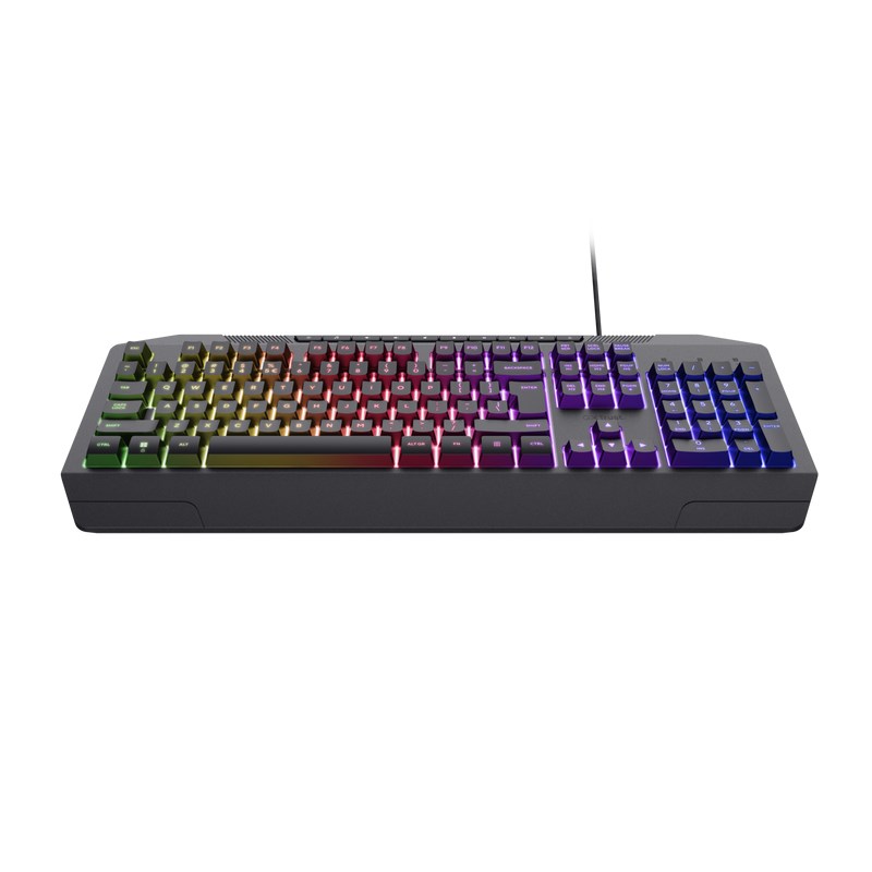 TRUST herní klávesnice GXT836 EVOCX,  membránová,  USB,  US2 