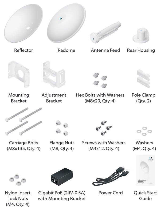 UBNT PowerBeam5 AC 500,  PBE-5AC-5001 