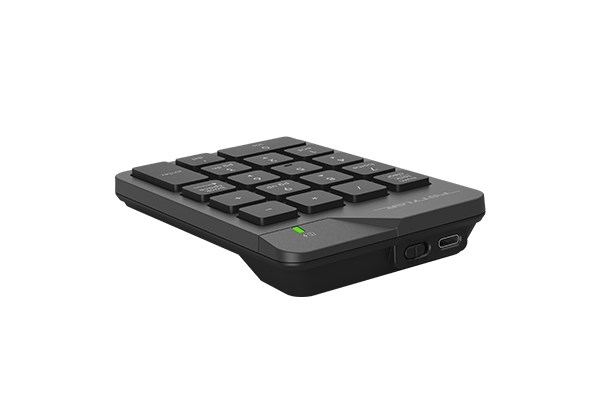 A4tech FSTYLER bezdrátová numerická klávesnice,  šedá1 
