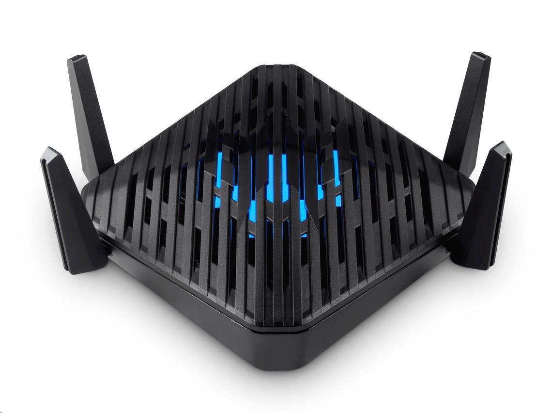 ACER Predator router Connect W6d WiFi 6 - ARM Cortex, 16GB, 4GB eMMC, 1xWAN, 4xLAN, USB, 4x anténa, černá0 