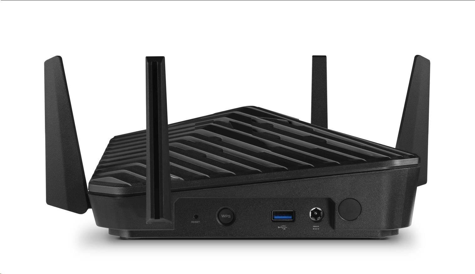 ACER Predator router Connect W6d WiFi 6 - ARM Cortex, 16GB, 4GB eMMC, 1xWAN, 4xLAN, USB, 4x anténa, černá5 