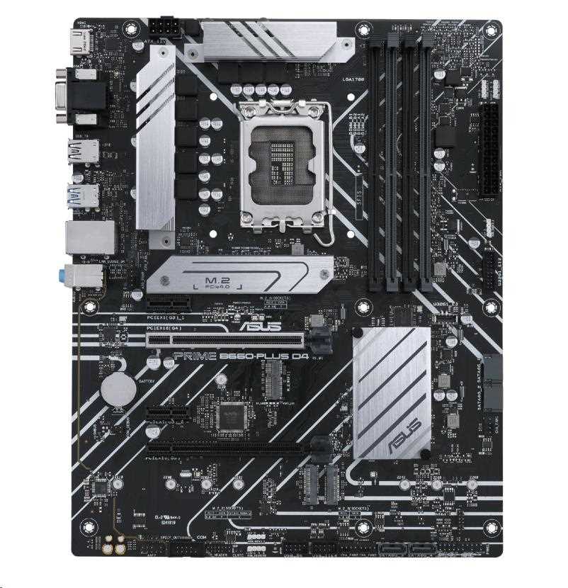 ASUS MB Sc LGA1700 PRIME B660-PLUS DDR4,  Intel B660,  4xDDR4,  1xDP,  1xHDMI,  1xVGA2 