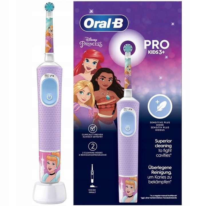 Oral-B Vitality Pro 103 Kids Princess elektrický zubní kartáček,  oscilační,  2 režimy,  časovač0 
