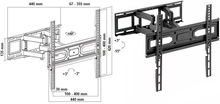 Televizní držák Fiber Mounts FM79
2 