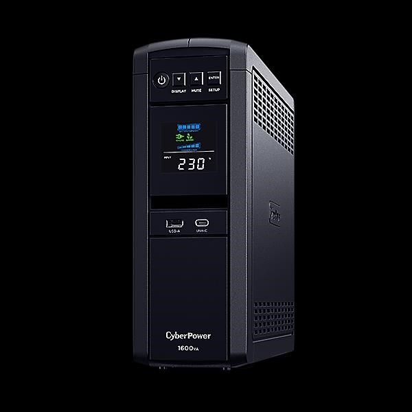 CyberPower PFC SineWave LCD GP UPS 1600VA/ 1000W,  Schuko zásuvky2 
