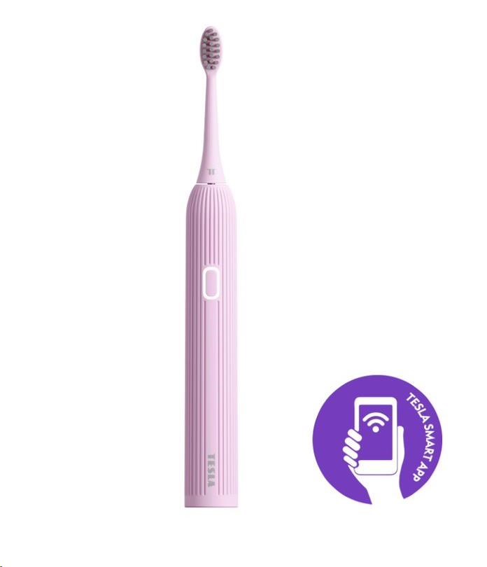 BAZAR - Tesla Smart Toothbrush Sonic TS200 Pink - Poškozený obal (Komplet)0 