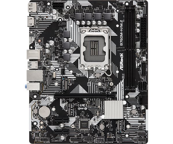 ASRock MB Sc LGA1700 B760M-H/ M.2,  Intel B760,  2xDDR5,  1xDP,  1xHDMI,  mATX1 