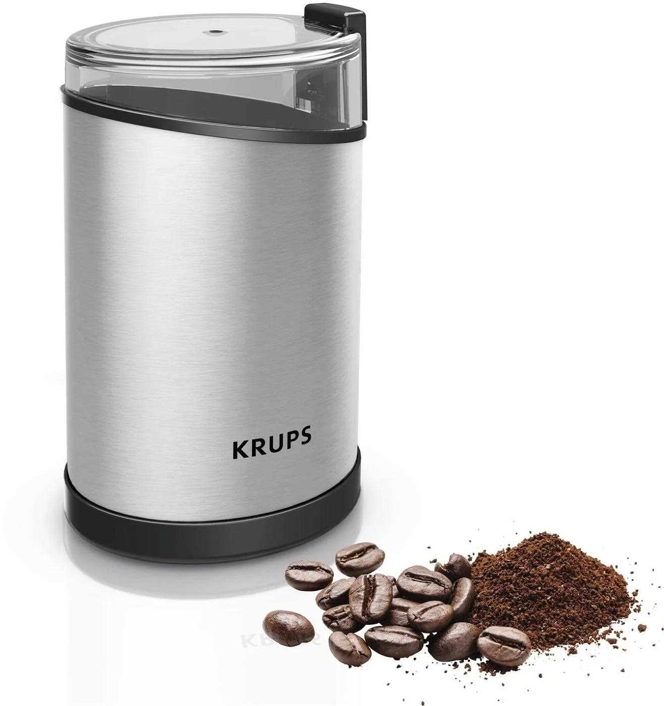 Krups GX204D10 Fast Touch mlýnek na kávu,  elektrický,  200 W,  nerezové nože,  bezpečnostní víko0 