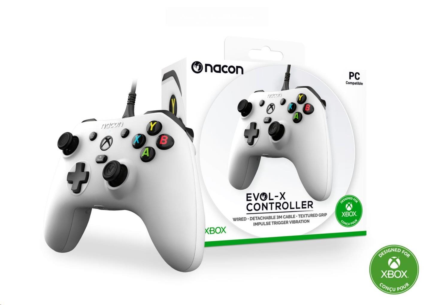 Herní ovladač Nacon Evol-X Controller – White0 