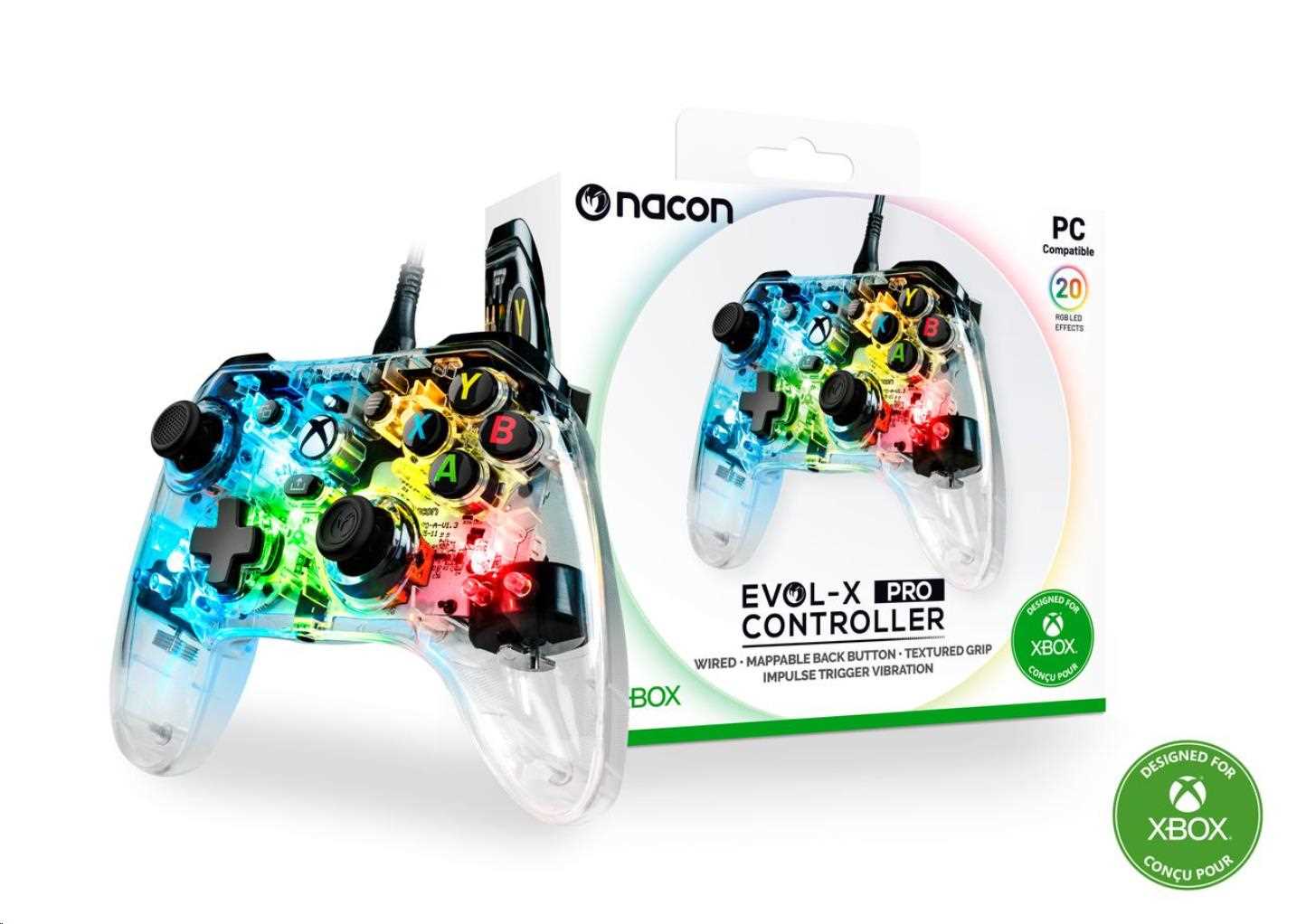 Herní ovladač Nacon Evol-X Pro Controller – RGB0 