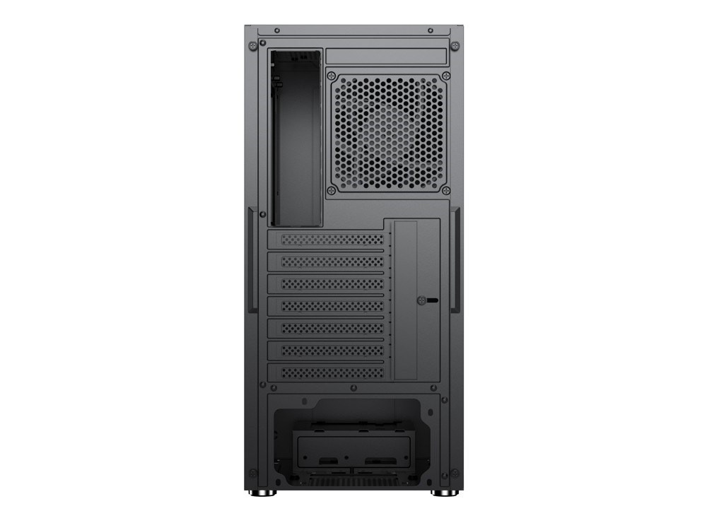 1stCOOL skříň GAMER 4,  Mid tower,  AU,  USB 3.0,  USB-C,  2x120mm,  bez zdroje,  černá2 
