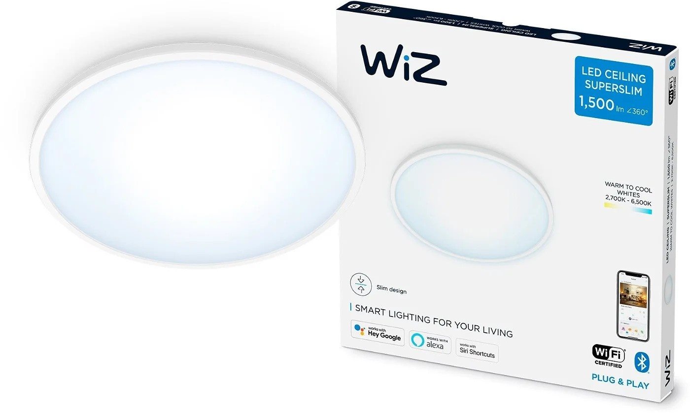 PHILIPS WiZ SuperSlim Stmívatelné  stropní svítidlo 16W - bílá1 