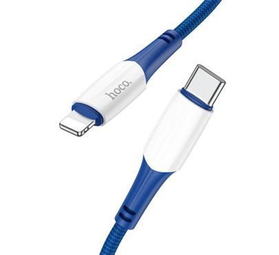Data kabel HOCO X70 Ferry,  USB-C/ Lightning (PD),  PD20W,  1m,  modrá0 