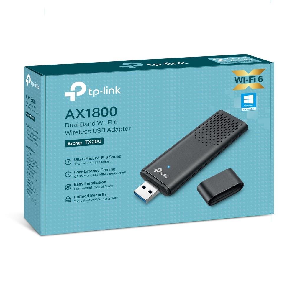 TP-Link Archer TX20U WiFi6 USB adapter (AX1800, 2, 4GHz/ 5GHz, USB3.0)3 