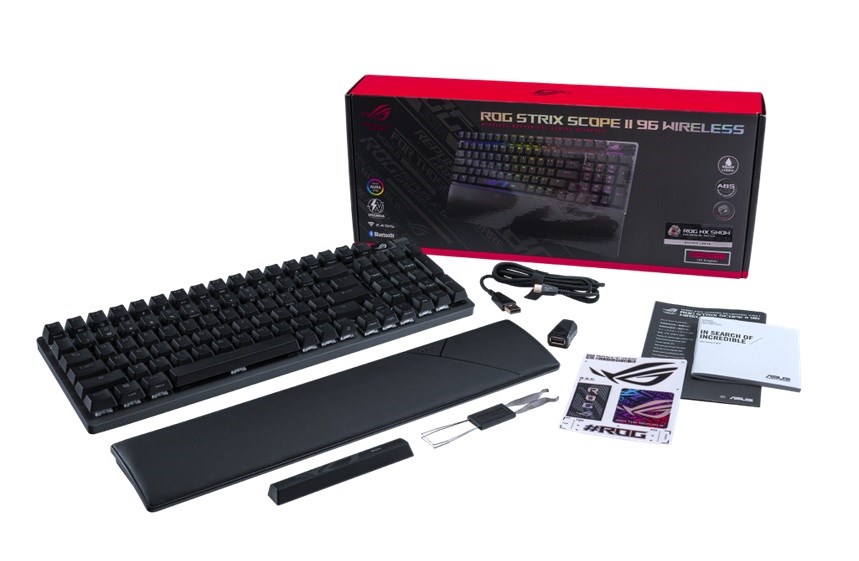 ASUS klávesnice ROG STRIX SCOPE II 96 WL/NXSW/US/PBT10 