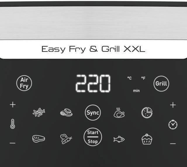 Tefal Easy Fry & Gril XXL EY801D15 horkovzdušná fritéza a gril 2 v 1,  1830 W,  6, 5 l,  technologie Extra Crisp,  černá4 