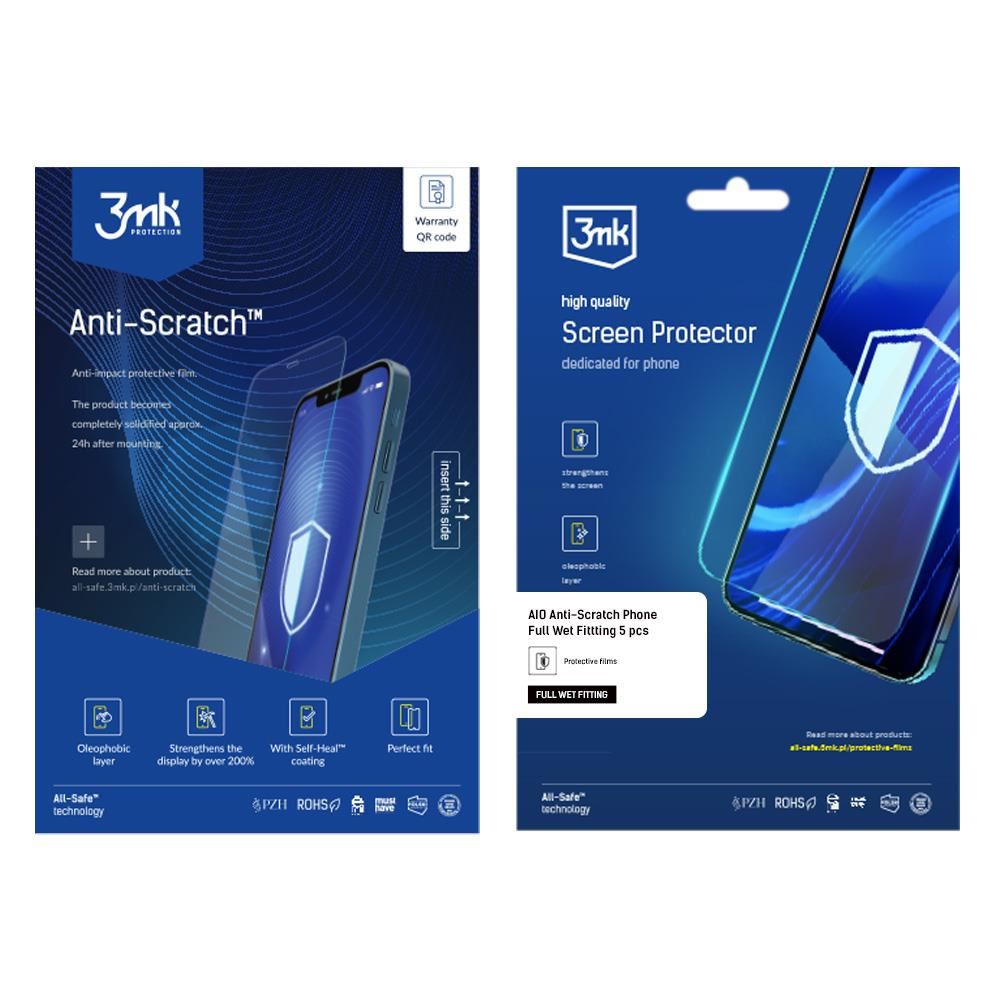3mk All-Safe - AIO fólie Anti-Scratch Phone Full Wet Fitting,  5 ks0 